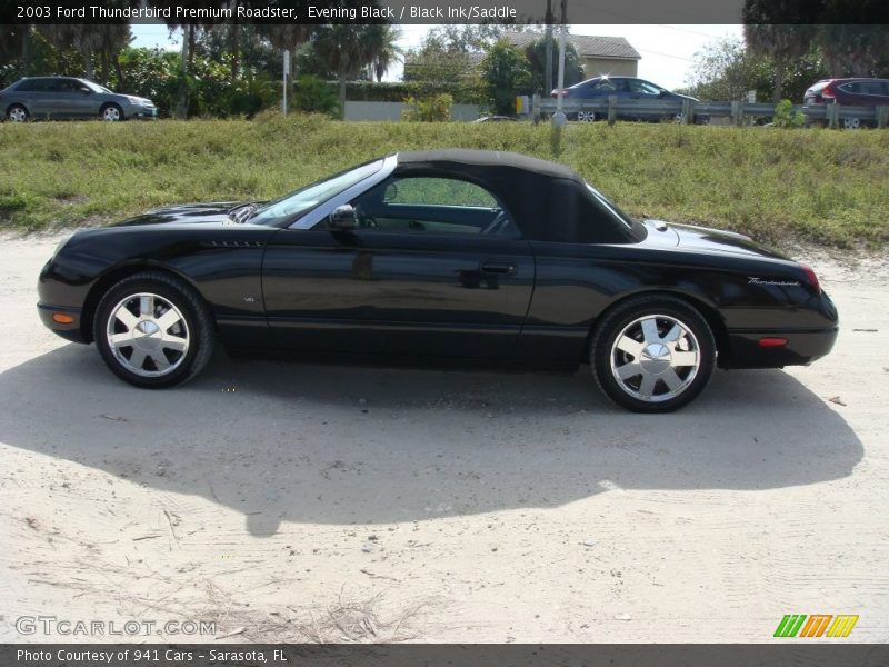 Evening Black / Black Ink/Saddle 2003 Ford Thunderbird Premium Roadster