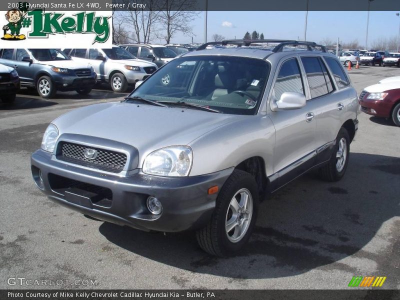 Pewter / Gray 2003 Hyundai Santa Fe LX 4WD