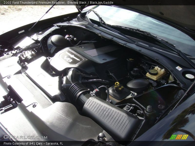 Evening Black / Black Ink/Saddle 2003 Ford Thunderbird Premium Roadster