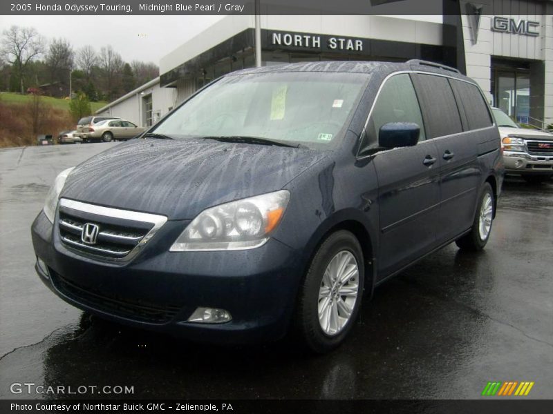 Midnight Blue Pearl / Gray 2005 Honda Odyssey Touring