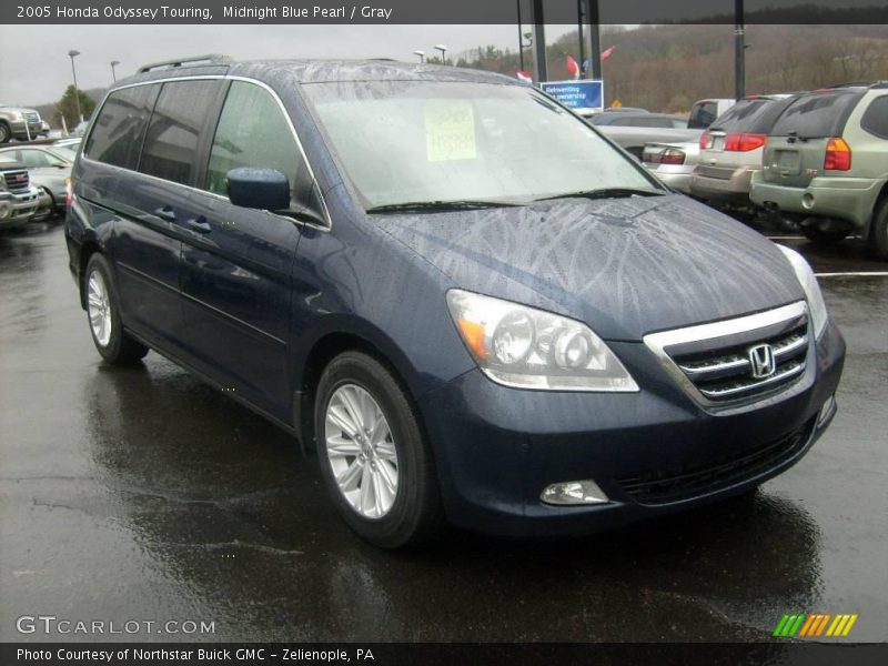 Midnight Blue Pearl / Gray 2005 Honda Odyssey Touring