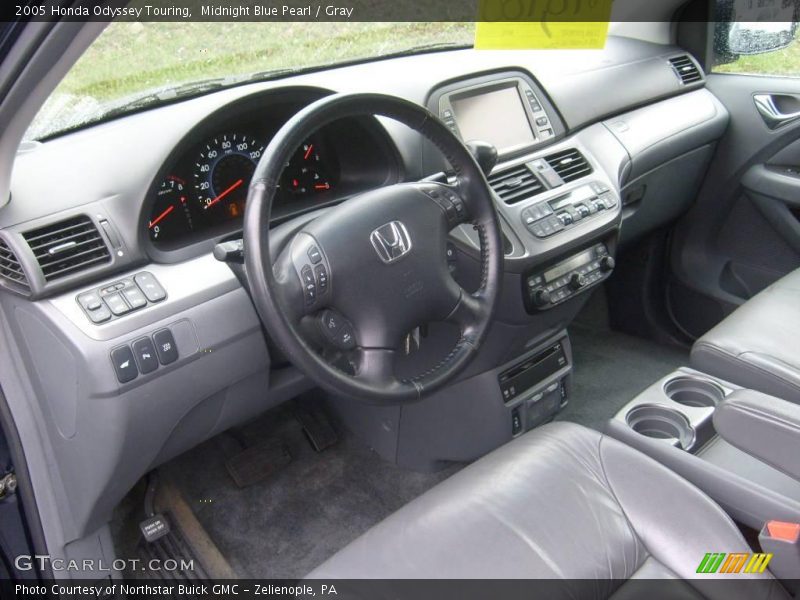 Midnight Blue Pearl / Gray 2005 Honda Odyssey Touring