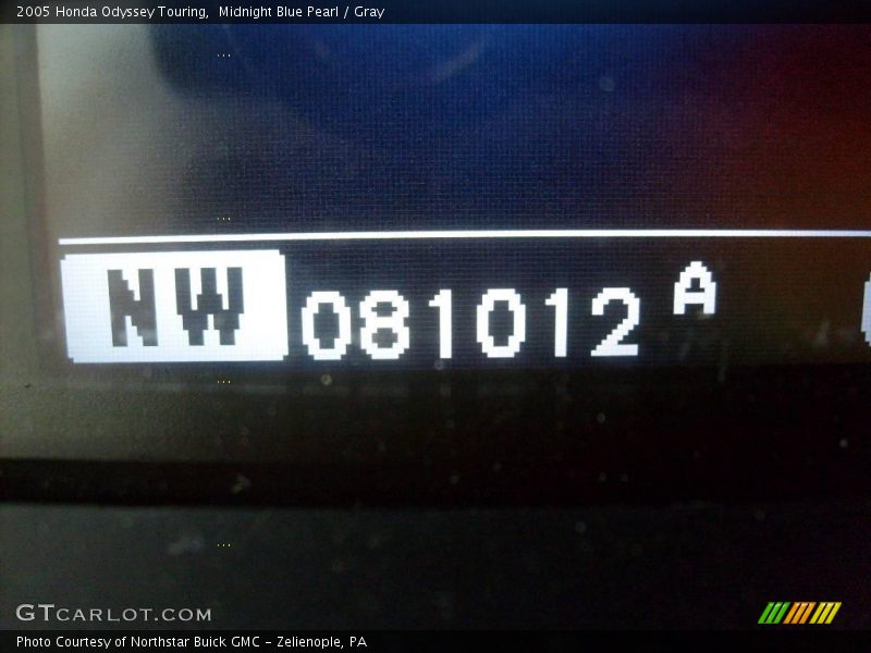 Midnight Blue Pearl / Gray 2005 Honda Odyssey Touring