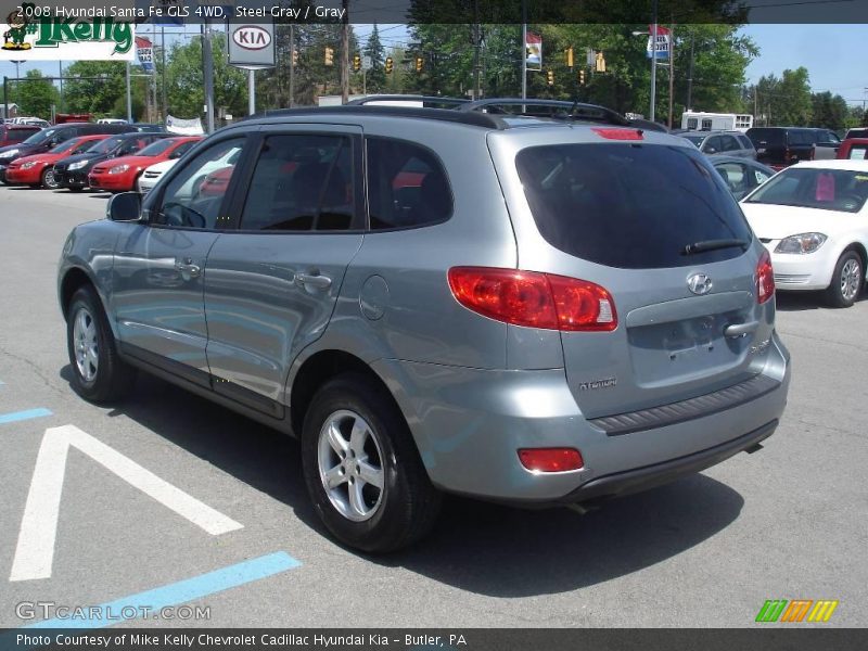 Steel Gray / Gray 2008 Hyundai Santa Fe GLS 4WD