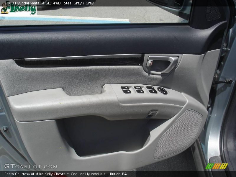 Steel Gray / Gray 2008 Hyundai Santa Fe GLS 4WD