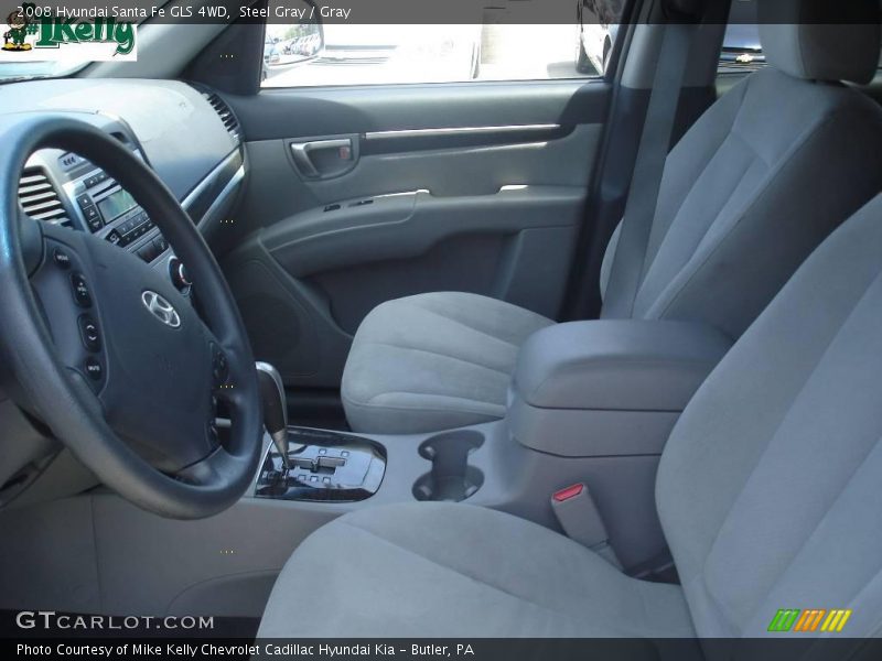 Steel Gray / Gray 2008 Hyundai Santa Fe GLS 4WD