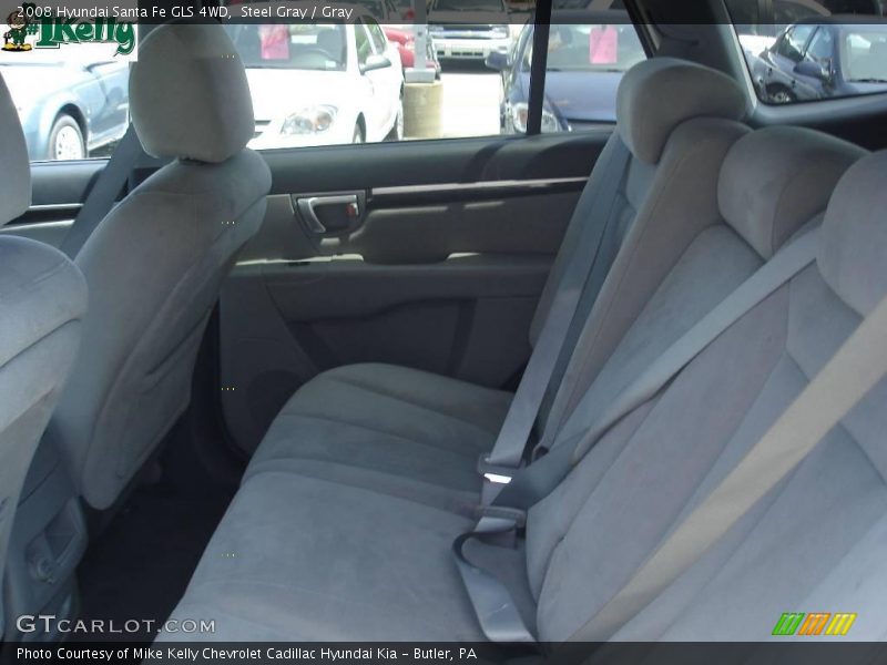 Steel Gray / Gray 2008 Hyundai Santa Fe GLS 4WD