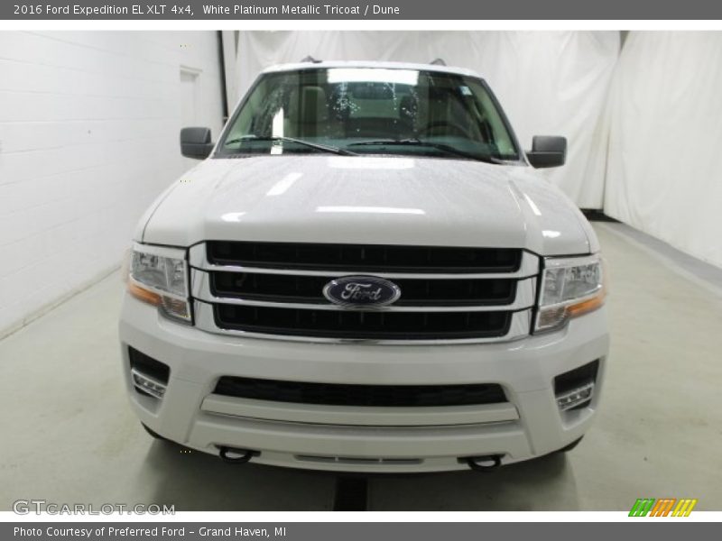 White Platinum Metallic Tricoat / Dune 2016 Ford Expedition EL XLT 4x4