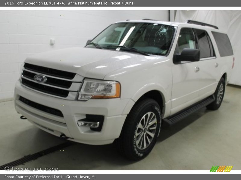 White Platinum Metallic Tricoat / Dune 2016 Ford Expedition EL XLT 4x4