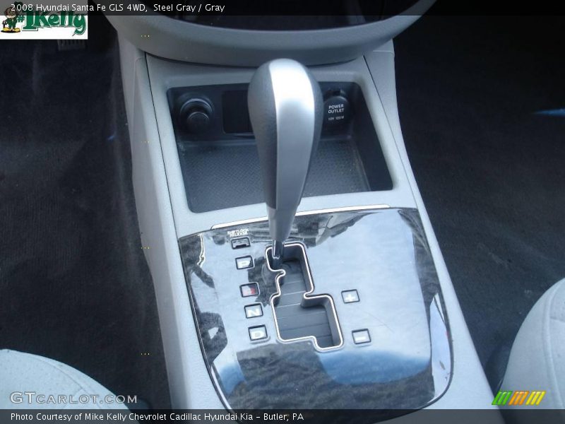 Steel Gray / Gray 2008 Hyundai Santa Fe GLS 4WD