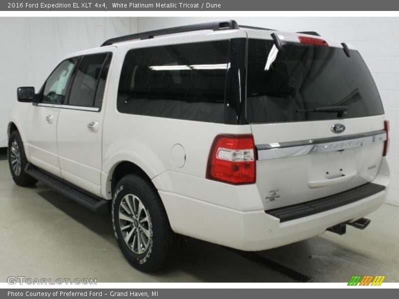 White Platinum Metallic Tricoat / Dune 2016 Ford Expedition EL XLT 4x4