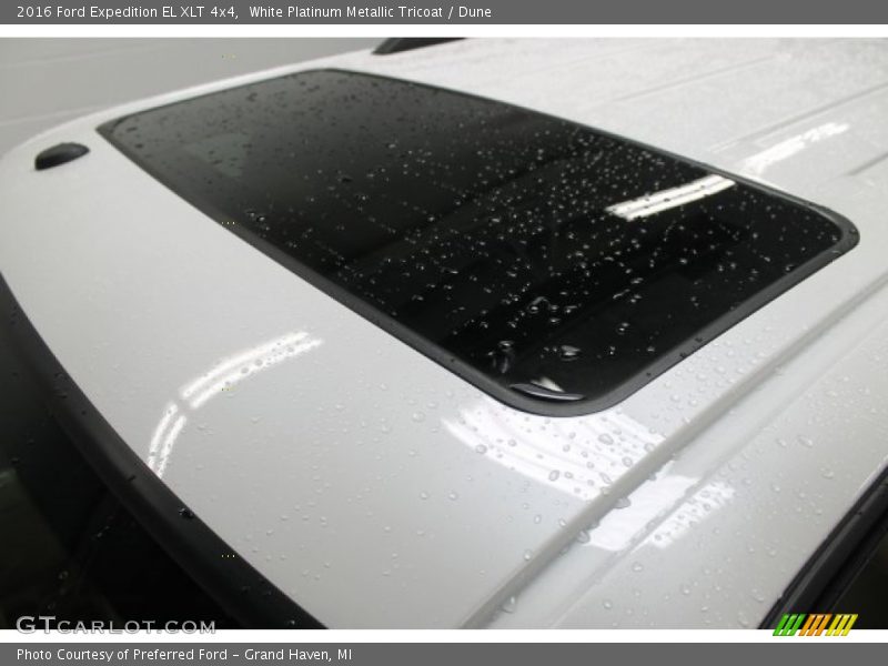 White Platinum Metallic Tricoat / Dune 2016 Ford Expedition EL XLT 4x4