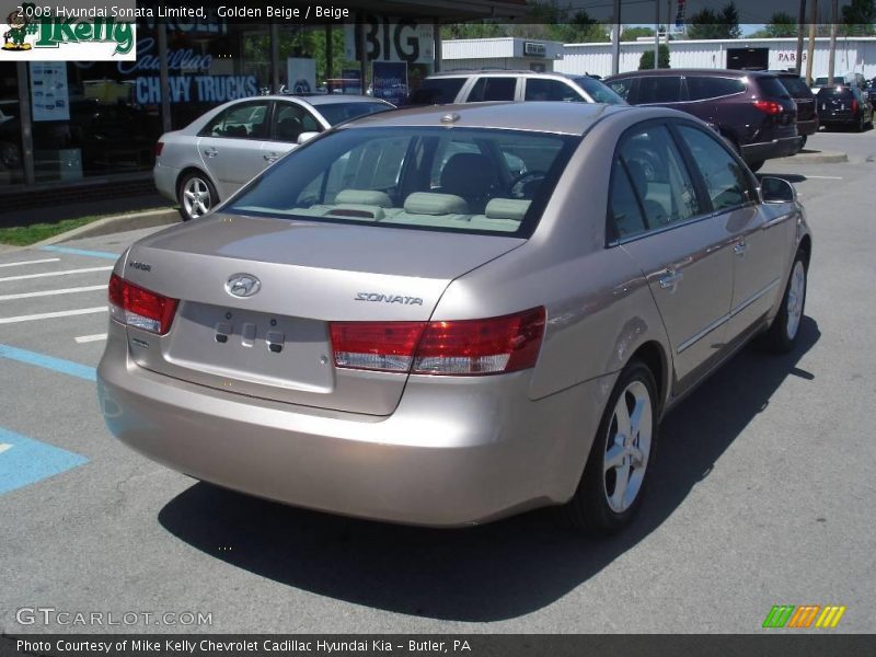 Golden Beige / Beige 2008 Hyundai Sonata Limited