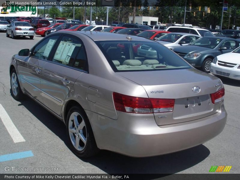 Golden Beige / Beige 2008 Hyundai Sonata Limited