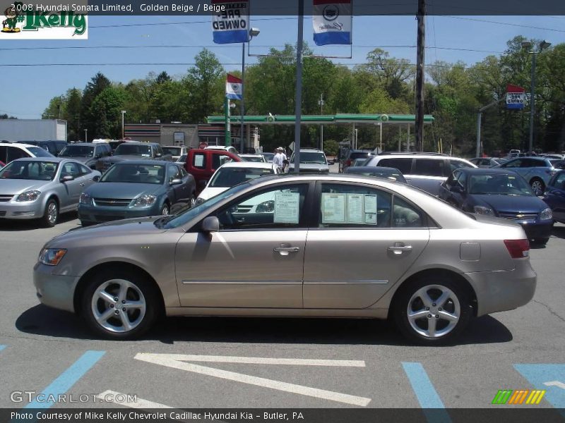 Golden Beige / Beige 2008 Hyundai Sonata Limited