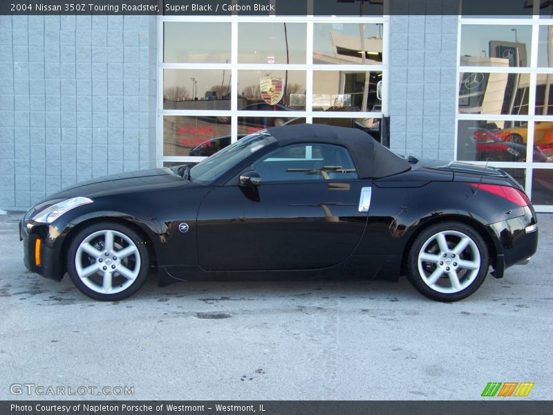 2004 Nissan 350Z Roadster, Black / Black, Profile, Top Up - 2004 Nissan 350Z Touring Roadster