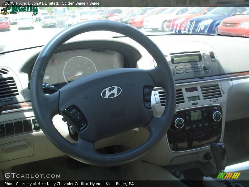 Golden Beige / Beige 2008 Hyundai Sonata Limited