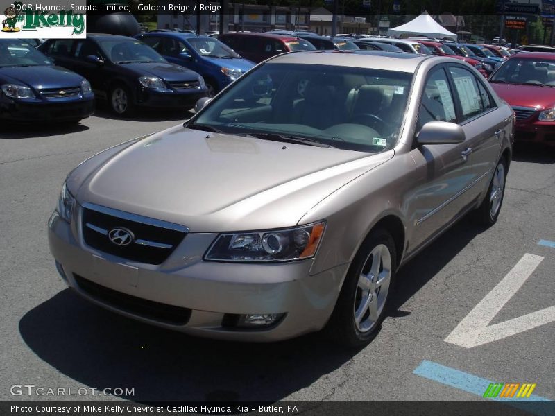 Golden Beige / Beige 2008 Hyundai Sonata Limited