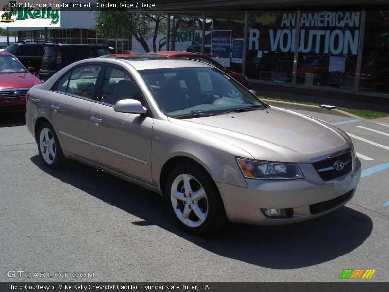 Golden Beige / Beige 2008 Hyundai Sonata Limited