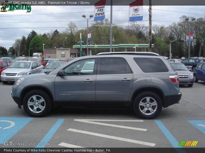 Platinum Ice Tricoat / Ebony 2008 GMC Acadia SLE AWD