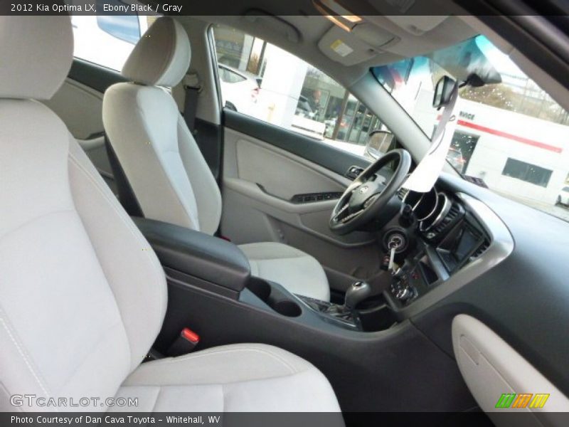 Ebony Black / Gray 2012 Kia Optima LX