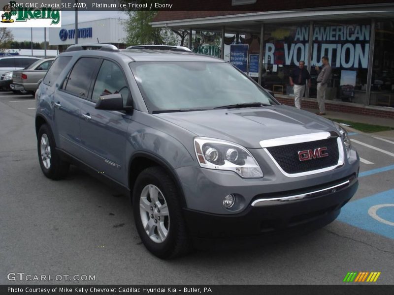 Platinum Ice Tricoat / Ebony 2008 GMC Acadia SLE AWD