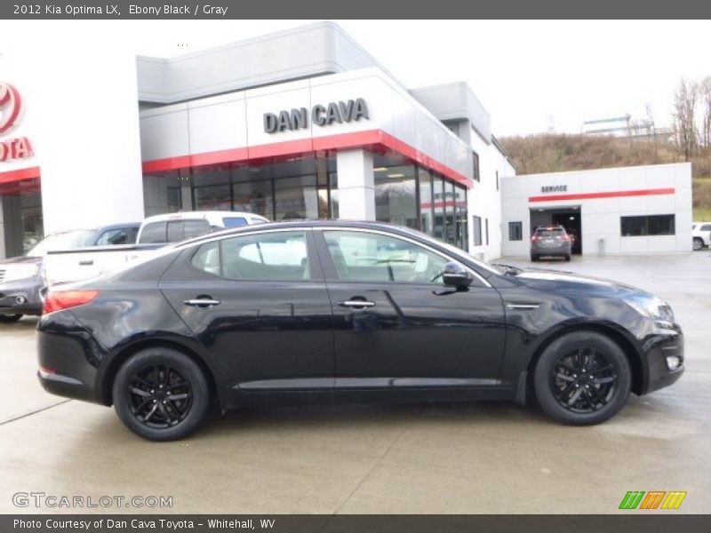 Ebony Black / Gray 2012 Kia Optima LX