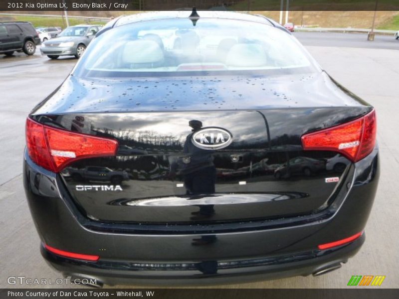 Ebony Black / Gray 2012 Kia Optima LX