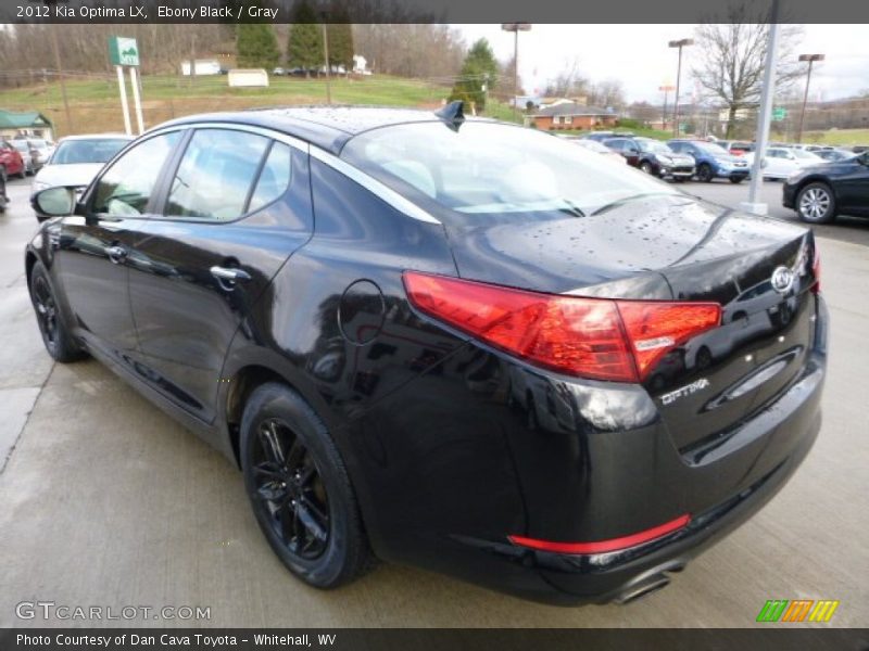 Ebony Black / Gray 2012 Kia Optima LX