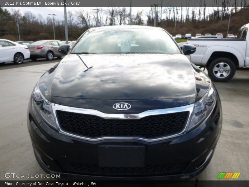 Ebony Black / Gray 2012 Kia Optima LX