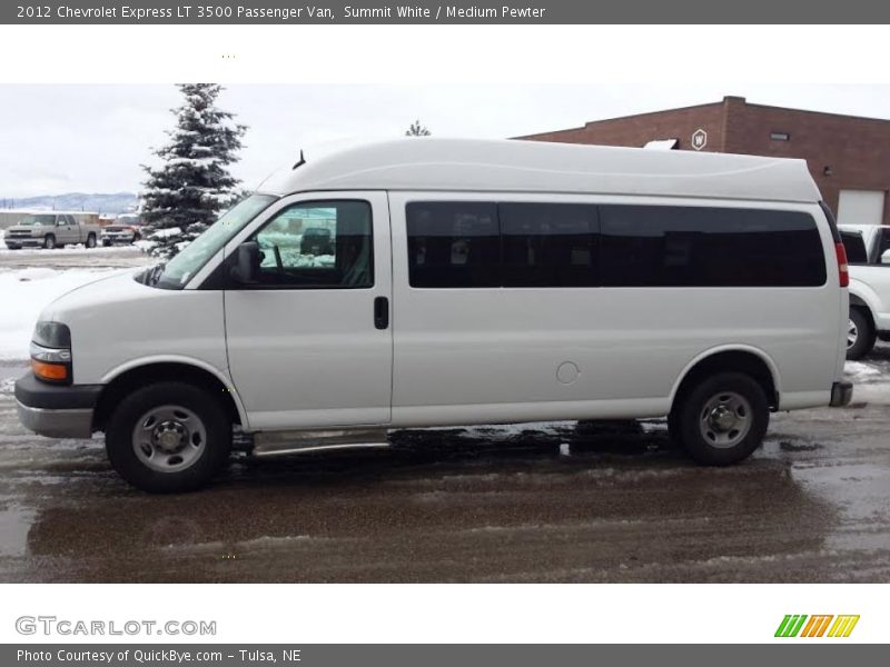 Summit White / Medium Pewter 2012 Chevrolet Express LT 3500 Passenger Van