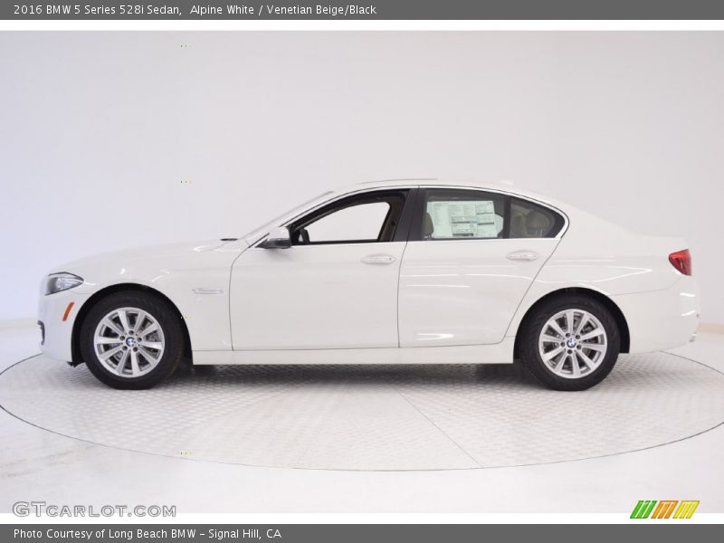 Alpine White / Venetian Beige/Black 2016 BMW 5 Series 528i Sedan
