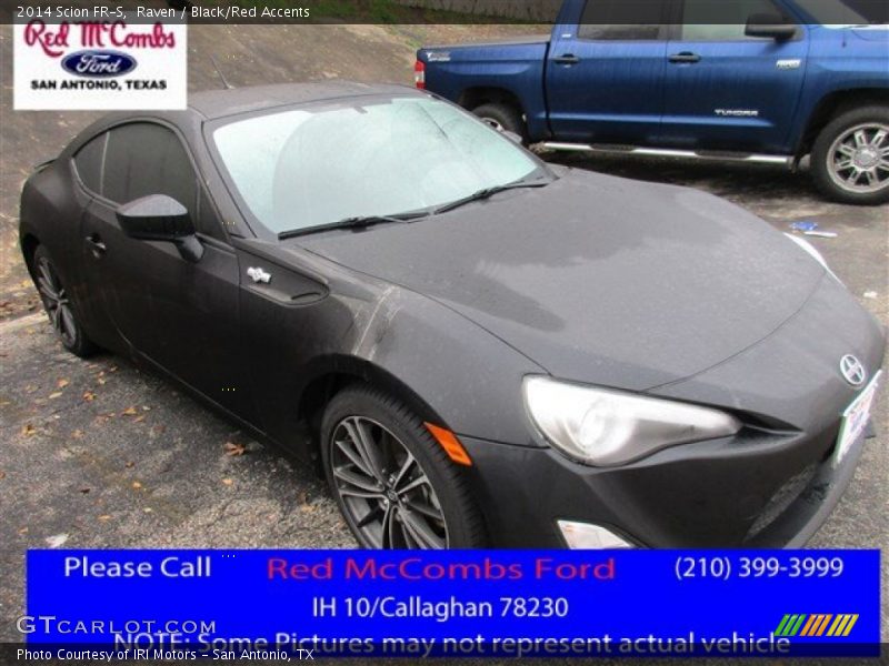 Raven / Black/Red Accents 2014 Scion FR-S