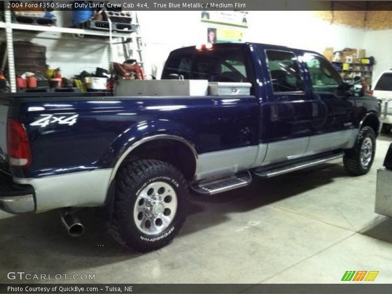 True Blue Metallic / Medium Flint 2004 Ford F350 Super Duty Lariat Crew Cab 4x4