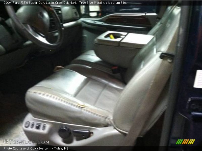 True Blue Metallic / Medium Flint 2004 Ford F350 Super Duty Lariat Crew Cab 4x4