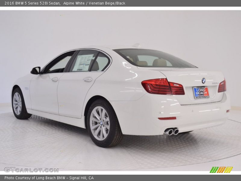 Alpine White / Venetian Beige/Black 2016 BMW 5 Series 528i Sedan