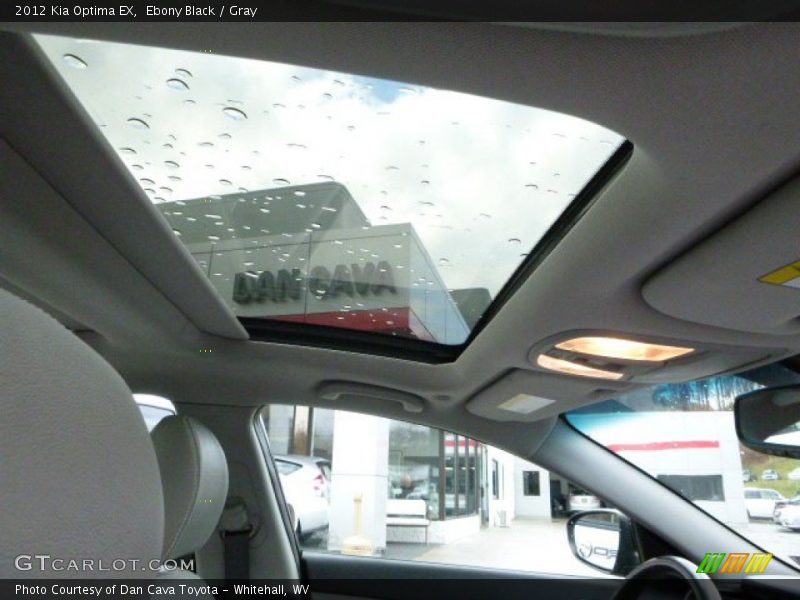 Ebony Black / Gray 2012 Kia Optima EX