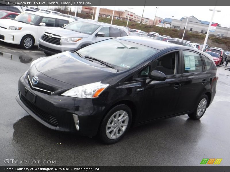 Black / Dark Gray 2012 Toyota Prius v Five Hybrid