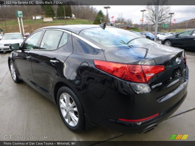 Ebony Black / Gray 2012 Kia Optima EX