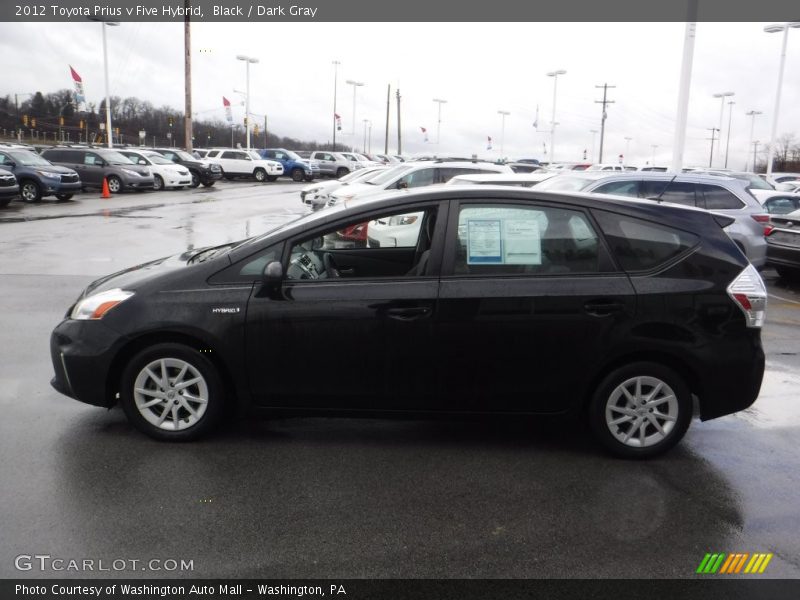 Black / Dark Gray 2012 Toyota Prius v Five Hybrid