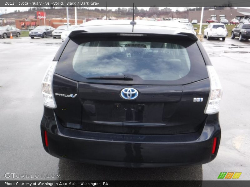 Black / Dark Gray 2012 Toyota Prius v Five Hybrid