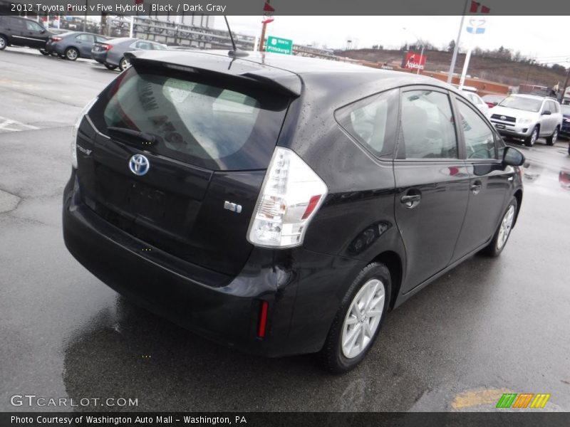 Black / Dark Gray 2012 Toyota Prius v Five Hybrid