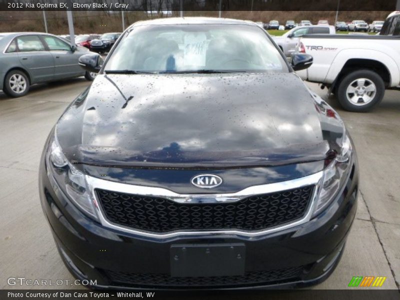 Ebony Black / Gray 2012 Kia Optima EX