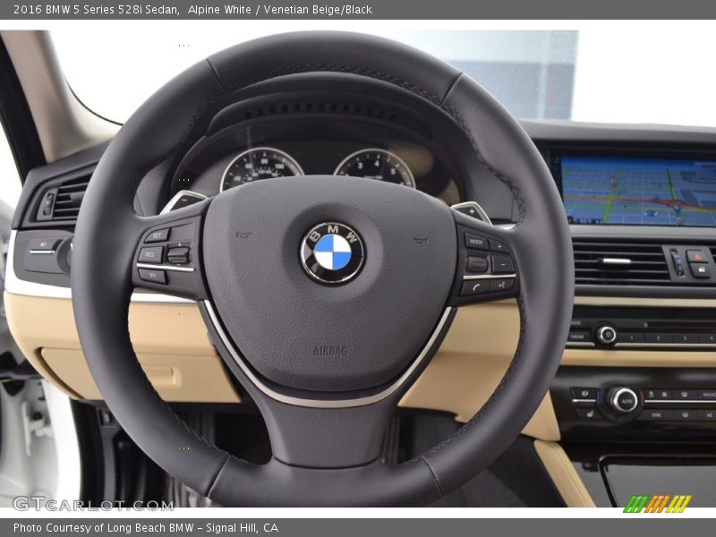 Alpine White / Venetian Beige/Black 2016 BMW 5 Series 528i Sedan