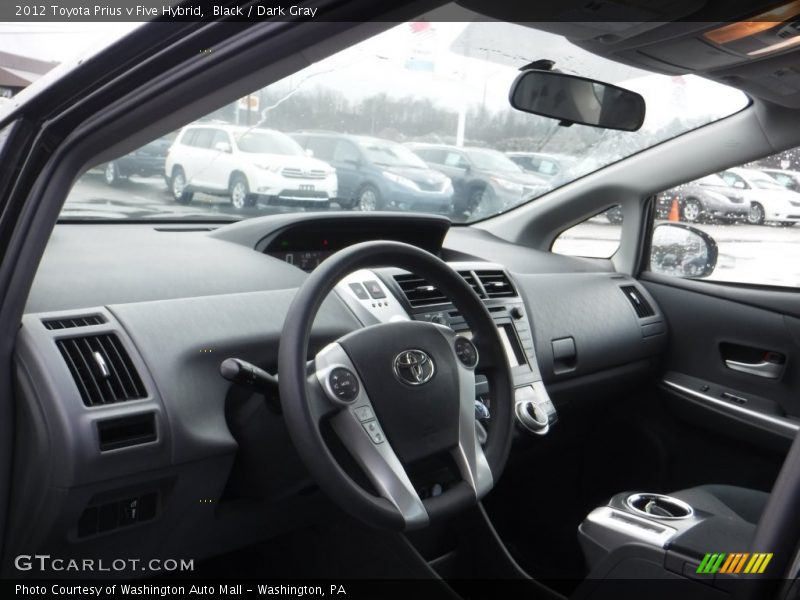 Black / Dark Gray 2012 Toyota Prius v Five Hybrid