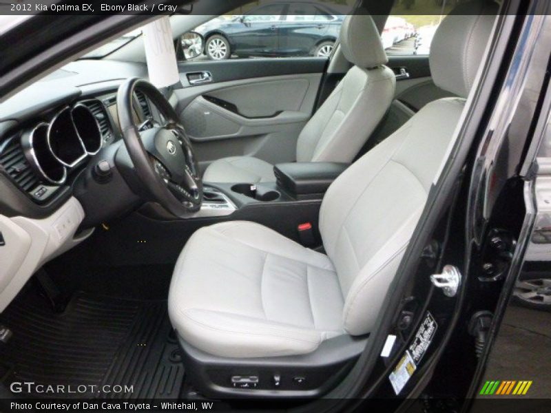 Ebony Black / Gray 2012 Kia Optima EX