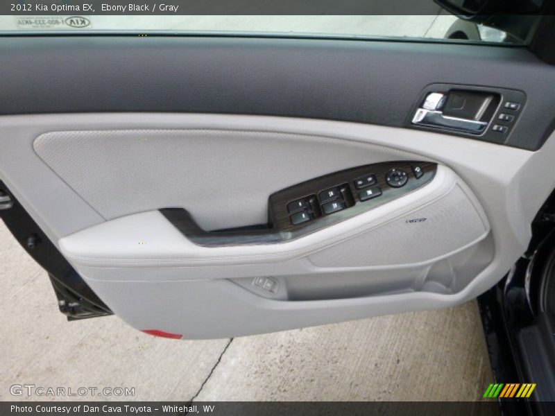 Ebony Black / Gray 2012 Kia Optima EX