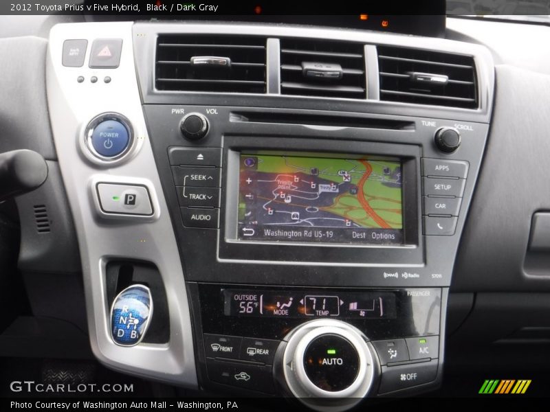 Black / Dark Gray 2012 Toyota Prius v Five Hybrid