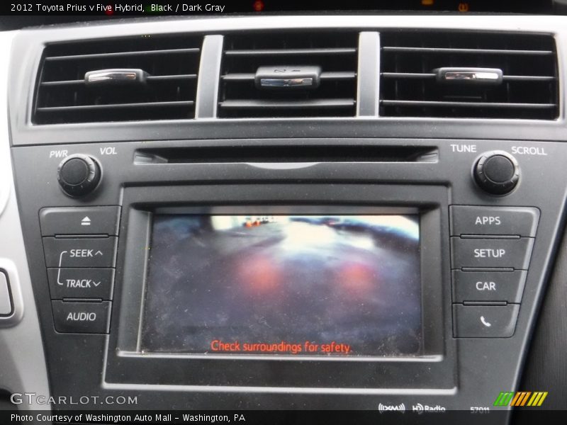 Black / Dark Gray 2012 Toyota Prius v Five Hybrid