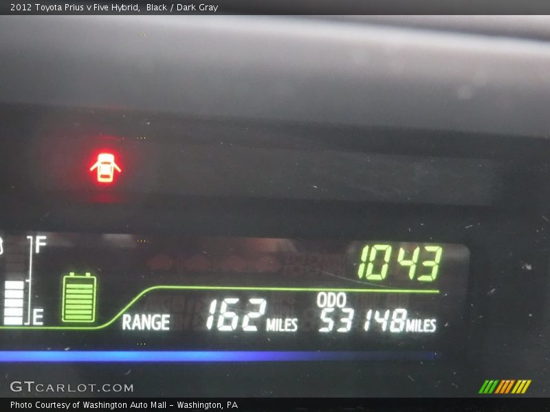 Black / Dark Gray 2012 Toyota Prius v Five Hybrid